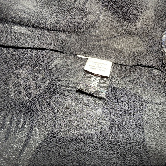 Kate Spade Hollyhock Double Layer Silk Blend Black and White/ Blue Mini Skirt - Picture 8 of 14